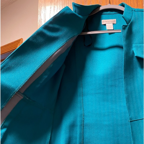 •DRAPER’S & DAMON’S• Size 10 • Teal Blazer - Picture 4 of 9